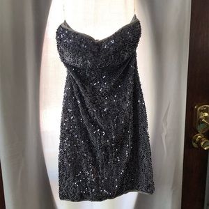 Daisy silver sequin dress